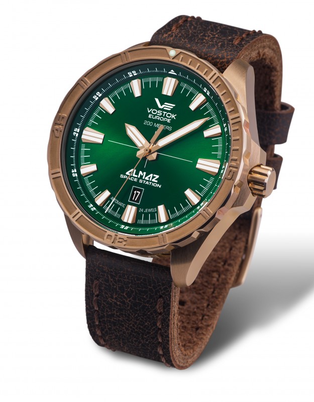 pánske hodinky Vostok-Europe ALMAZ bronze line NH35A/320O265