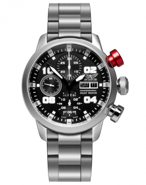 pánske letecké hodinky AVIATOR model Professional P.4.06.0.016 s automatickým ná�ahom a chronografom