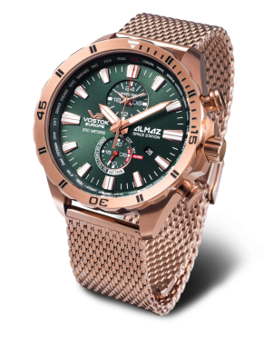 pnske hodinky Vostok-Europe ALMAZ multifunctional line YM8J-320B656B