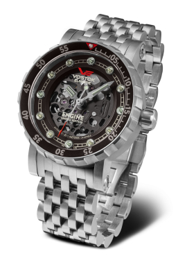 pánske hodinky Vostok-Europe ENGINE automatic skeleton NH72-571A646B