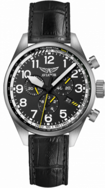pánske hodinky AVIATOR model Airacobra P45 Chrono V.2.25.0.169.4