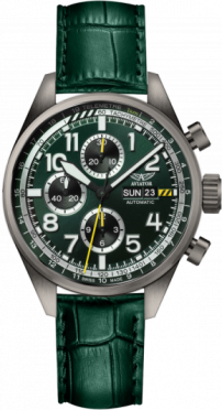 pánske hodinky AVIATOR model Airacobra P45 Chrono Auto V.4.26.7.184.4