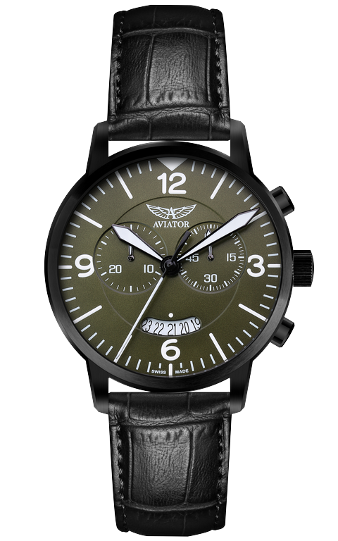 pánske hodinky AVIATOR model Airacobra Chrono V.2.13.5.076.4