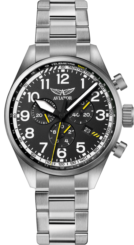pánske hodinky AVIATOR model Airacobra P45 Chrono V.2.25.0.169.5