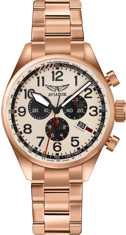 pánske hodinky AVIATOR model Airacobra P45 Chrono V.2.25.2.173.5