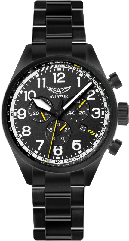 pánske hodinky AVIATOR model Airacobra P45 Chrono V.2.25.5.169.5