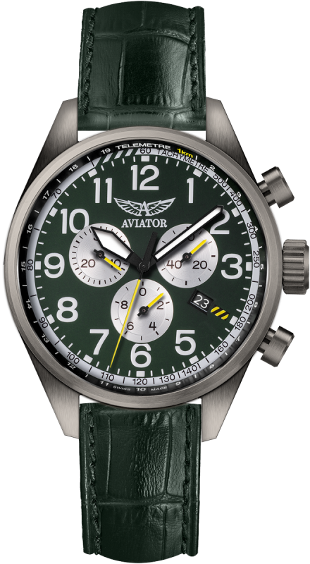 pánske hodinky AVIATOR model Airacobra P45 Chrono V.2.25.7.171.4