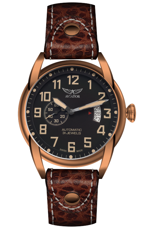 pánske letecké hodinky AVIATOR model Bristol Scout V.3.18.8.162.4